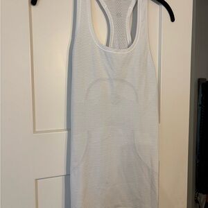 Lululemon White Swiftly Tech Racerback Tank Top Hip Length